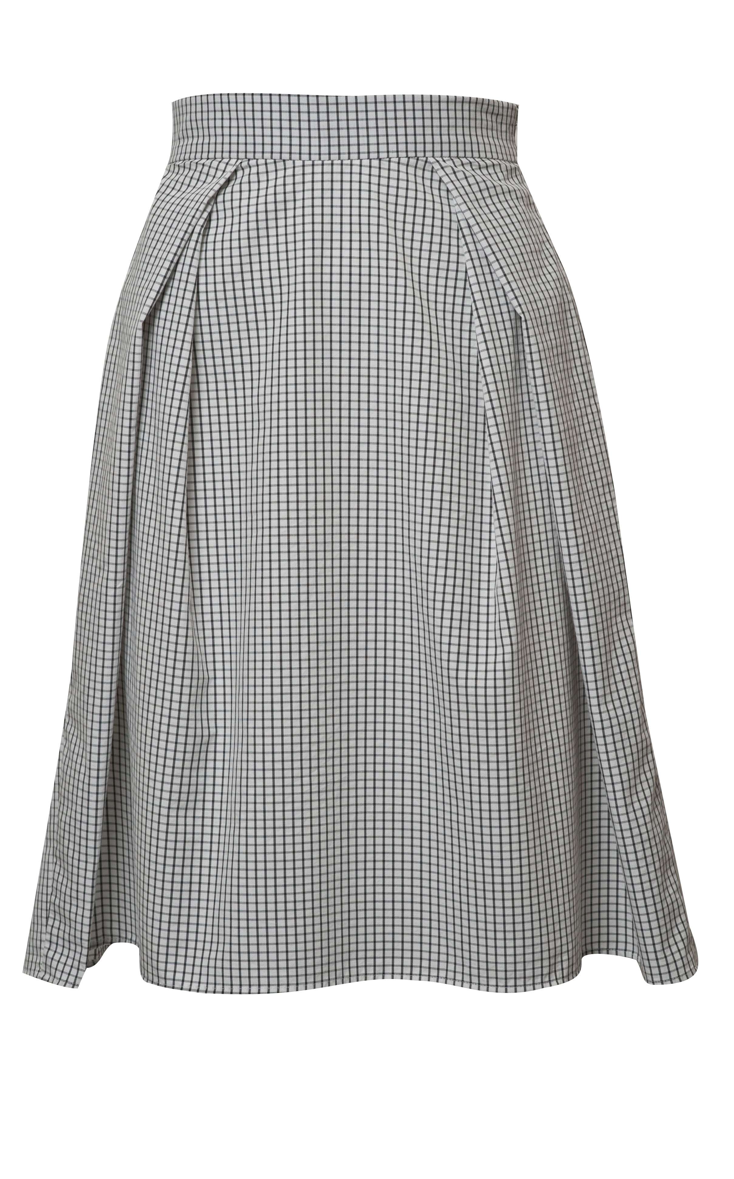 TWO FOLD DOUBLE PLEAT SKIRT